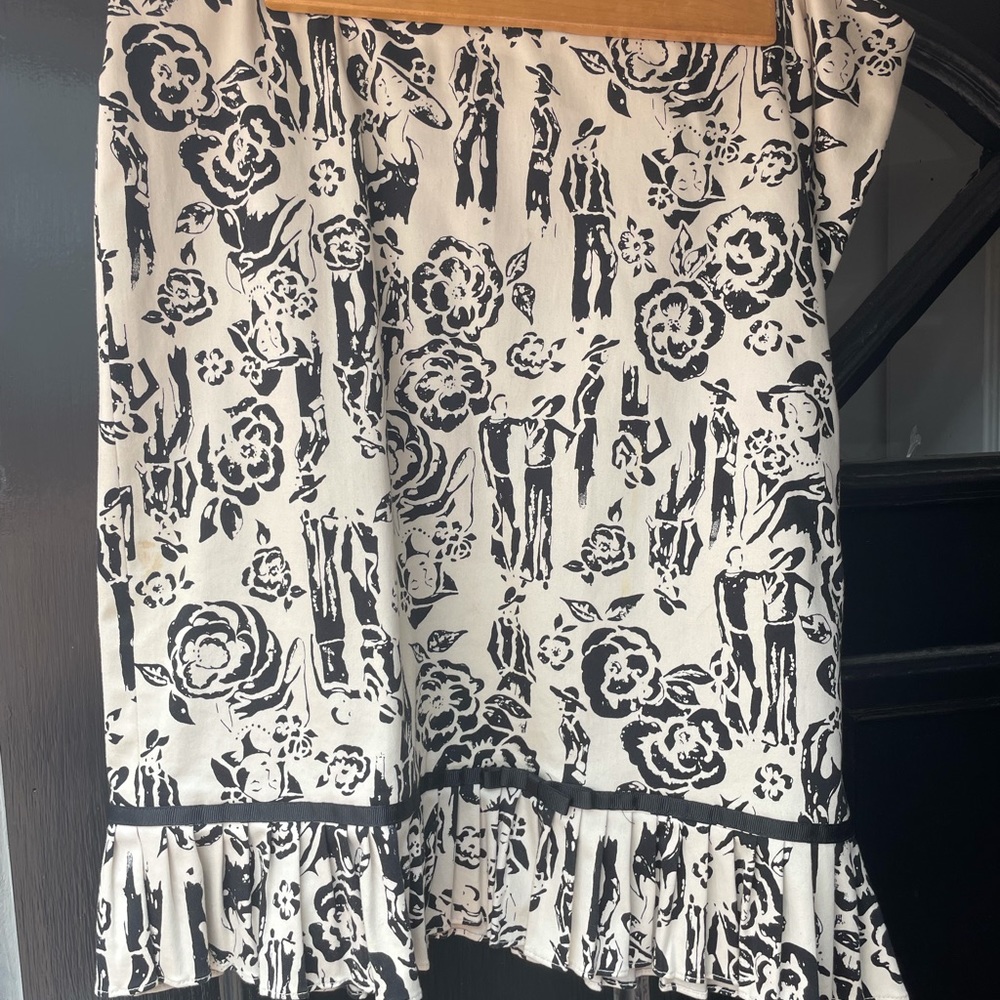 Black and white printed size 12 skirt
